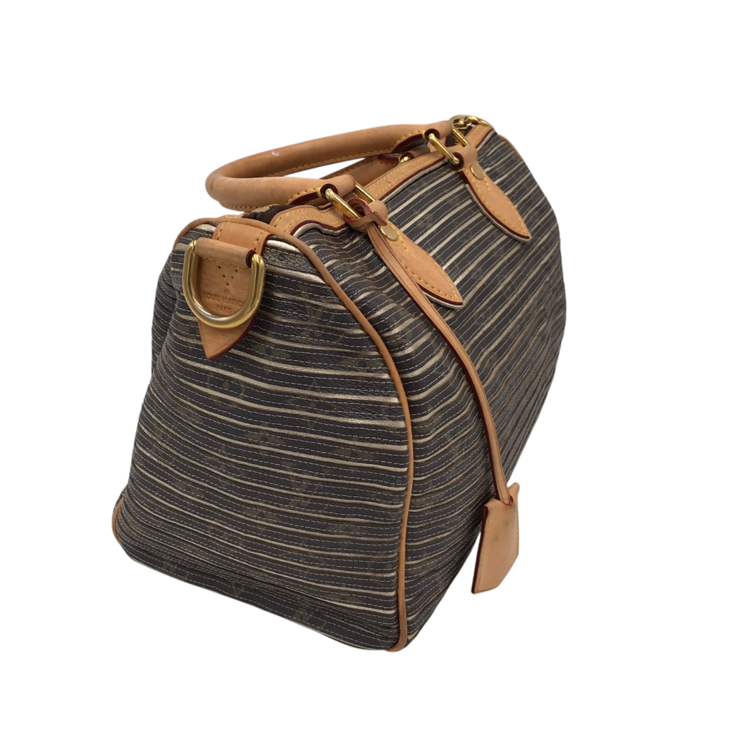 2010 LIMIT EDITION "ARGENT EDEN SPEEDY 30 LUXE HANDBAG METALLIC GOLD