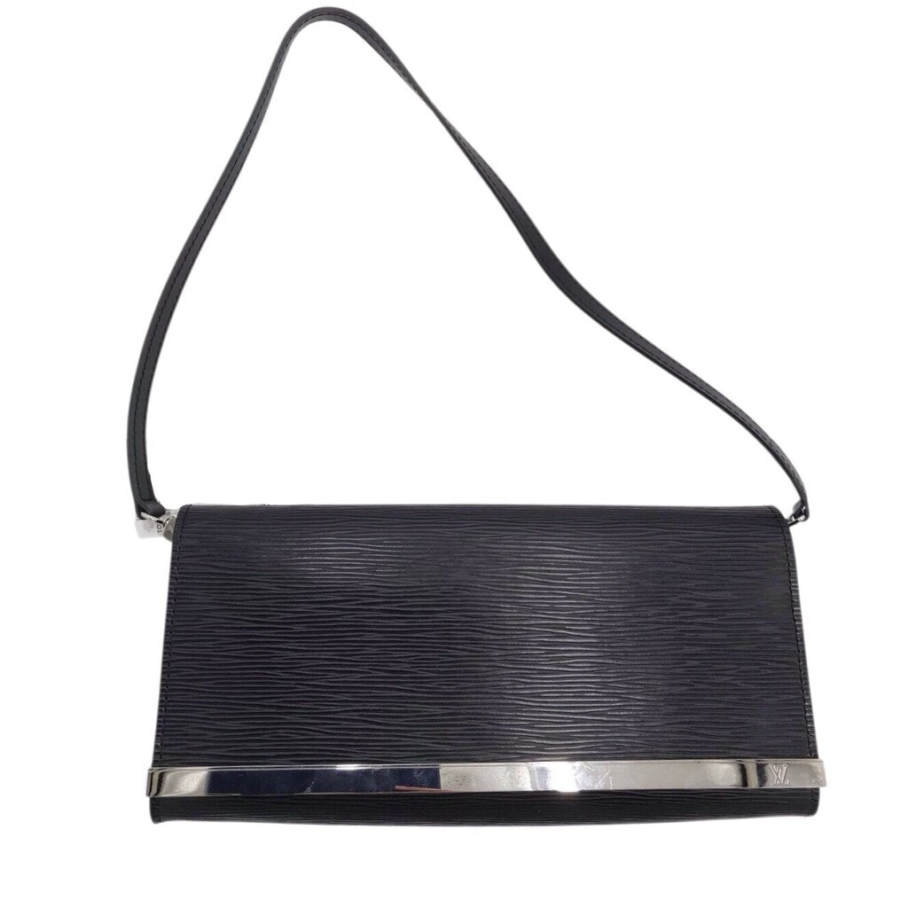 LOUIS VUITTON 2014 "SEVIGNE" CLUTCH EPI LEATHER LUXE HANDBAG BLACK