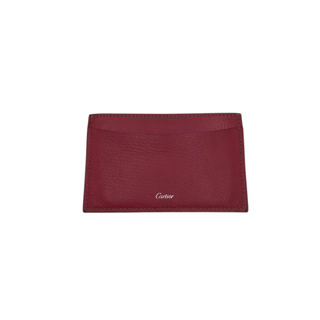 CARTIER LES MUST CARD HOLDER LUXE WALLET RED