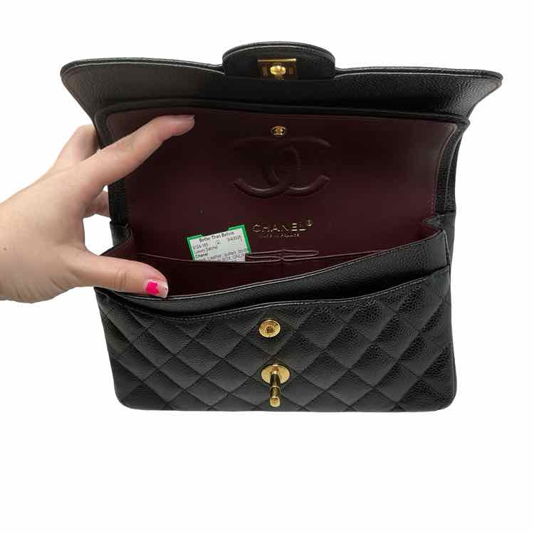 Chanel black Leather quilted NEW IN BOX Luxury Satchel