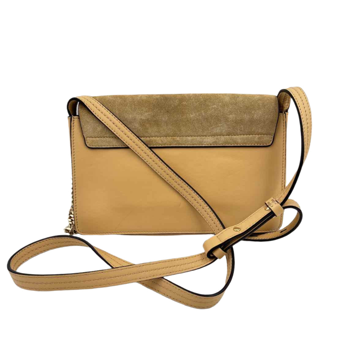 CHLOE Smooth & Suede Leather FAYE Envelope Crossbody Purse
