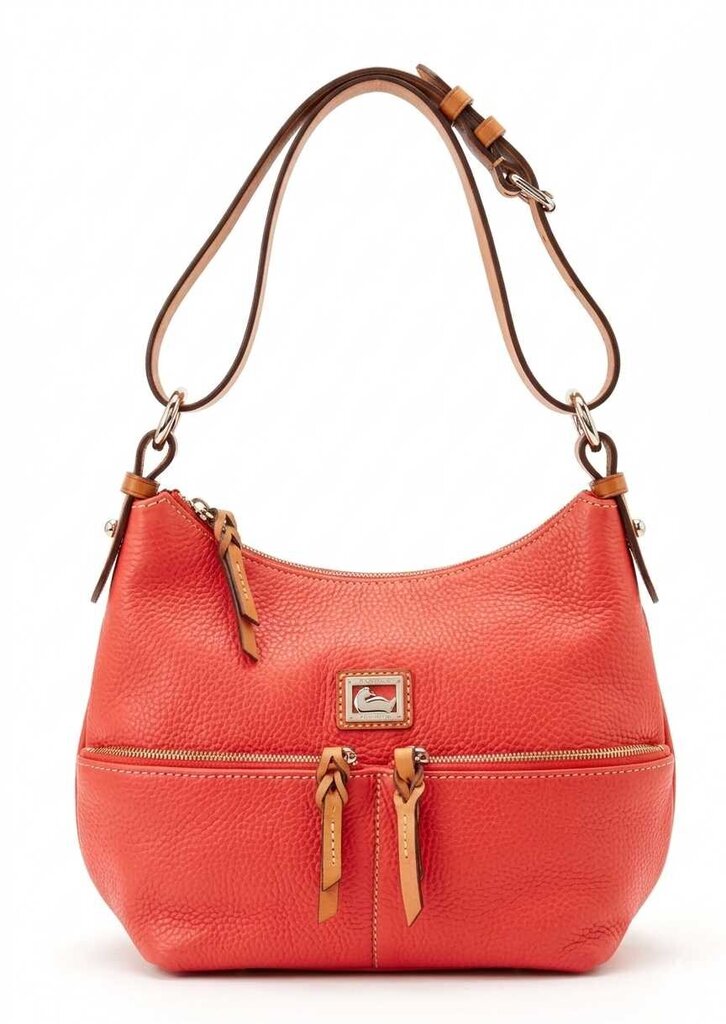 Dooney & Bourke Pebbled Leather Women's Designer Handbags Red