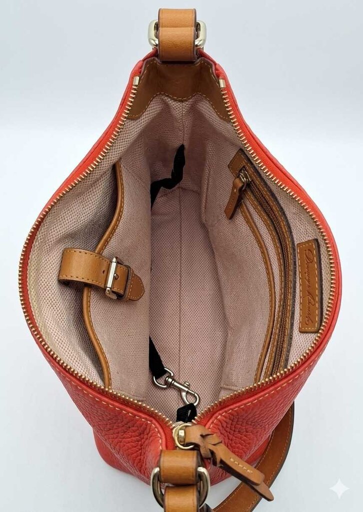 Dooney & Bourke Pebbled Leather Women's Designer Handbags Red