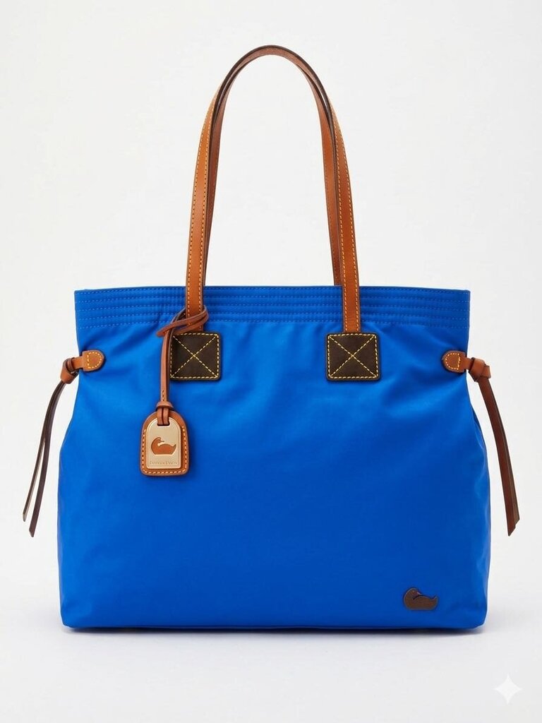 Dooney & Bourke Victoria Tote Bag Women's Designer Handbags Blue/Tan