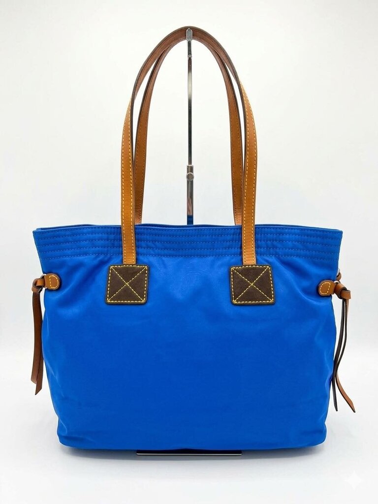 Dooney & Bourke Victoria Tote Bag Women's Designer Handbags Blue/Tan