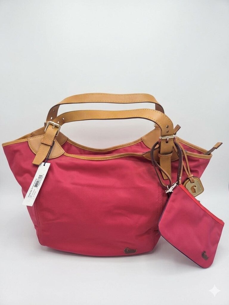 Dooney & Bourke Medium Valerie Bag with Pouch Women's Designer Handbags Red/Tan