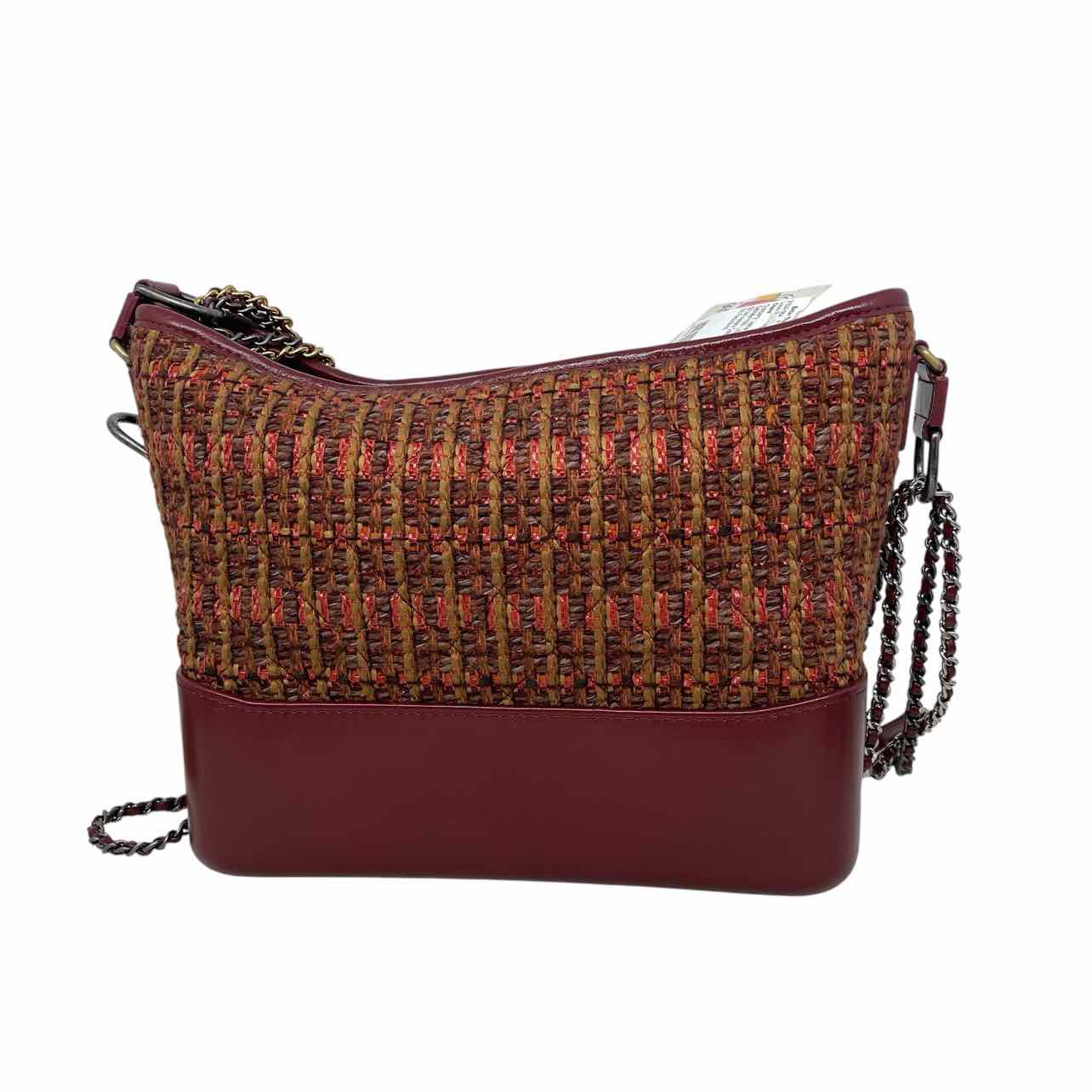 Chanel Cranberry Leather tweed LIKE NEW Luxury Shoulder Bag