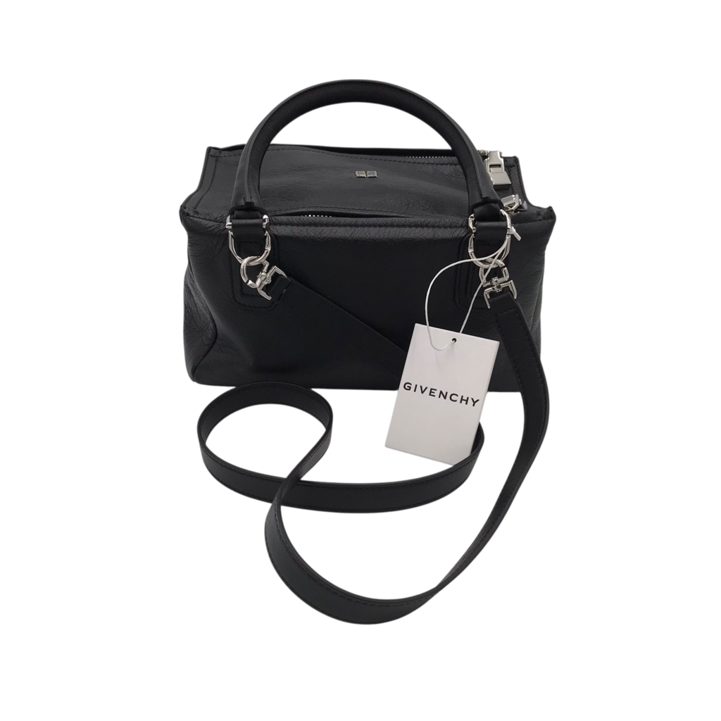 GIVENCHY PANDORA MINI LEATHER SHOULDER LUXE HANDBAG BLACK