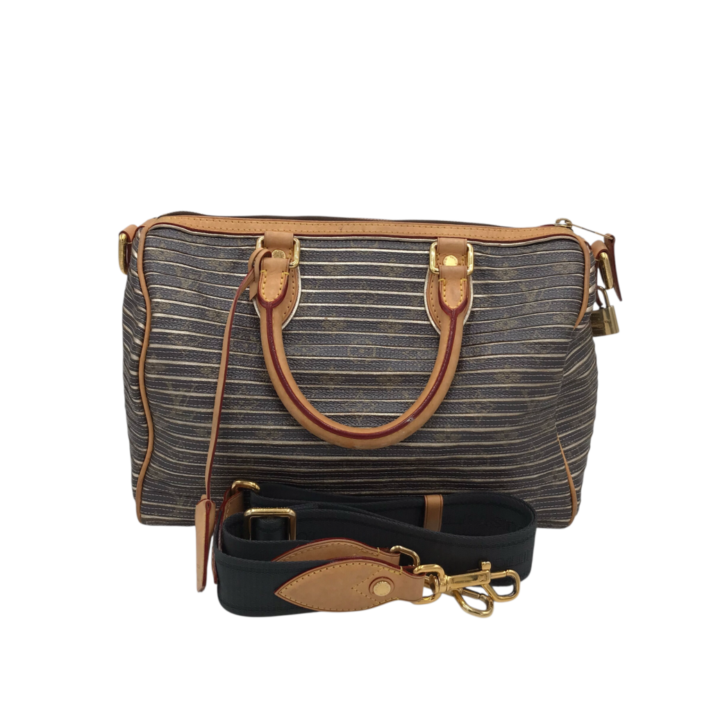 2010 LIMIT EDITION "ARGENT EDEN SPEEDY 30 LUXE HANDBAG METALLIC GOLD