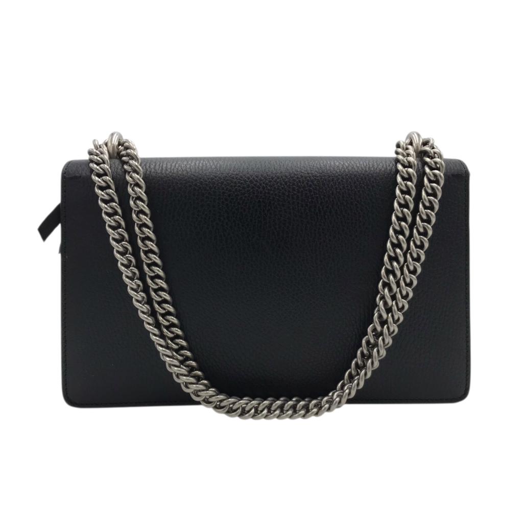 GUCCI AS-IS DIONYSUS LEATHER SHOULDER LUXE HANDBAG BLACK