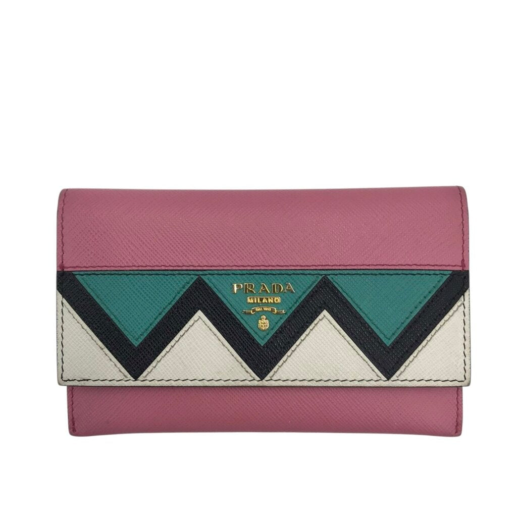PRADA SAFFIANO WALLET LUXE WALLET PINK