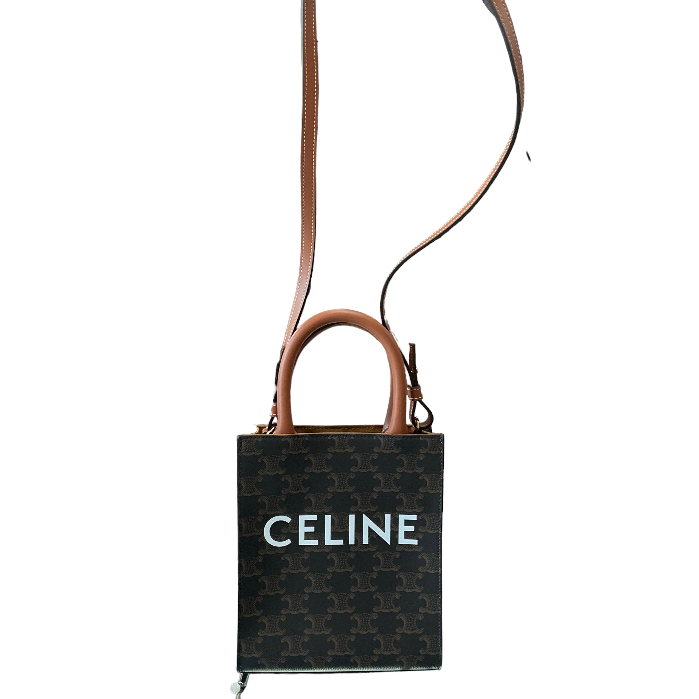 Celine Small Triomphe Vertical Cabas Tote