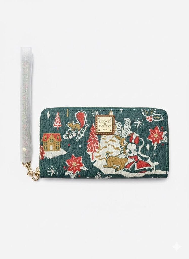 Dooney & Bourke Disney 2022 Holiday Christmas Mickey & Minnie Women's Designer Handbags green