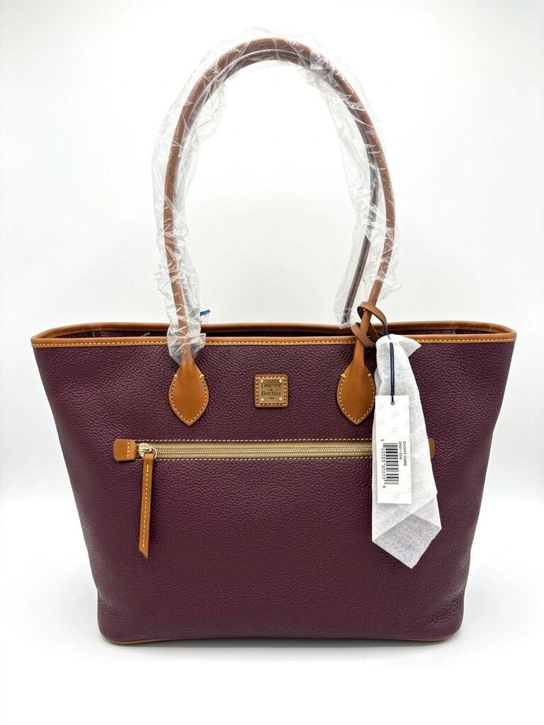 Dooney & Bourke Stylish brown tote bag perfect for everyday use or as a chic accessory. Women's Designer Handbags Bordeaux