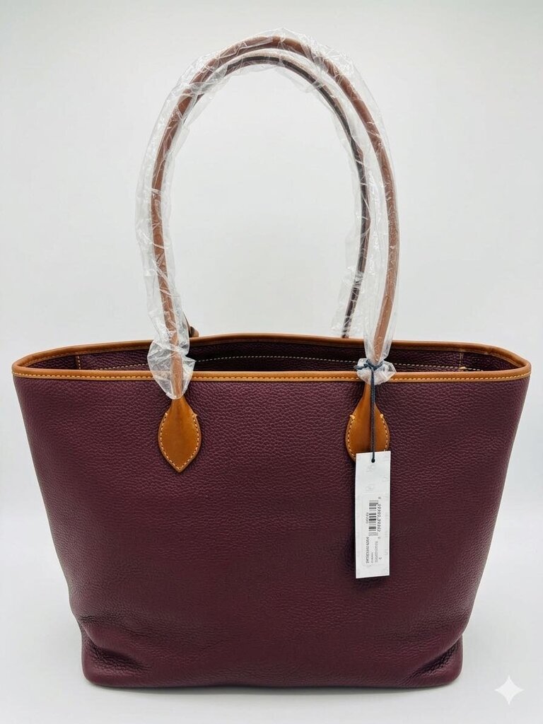 Dooney & Bourke Stylish brown tote bag perfect for everyday use or as a chic accessory. Women's Designer Handbags Bordeaux