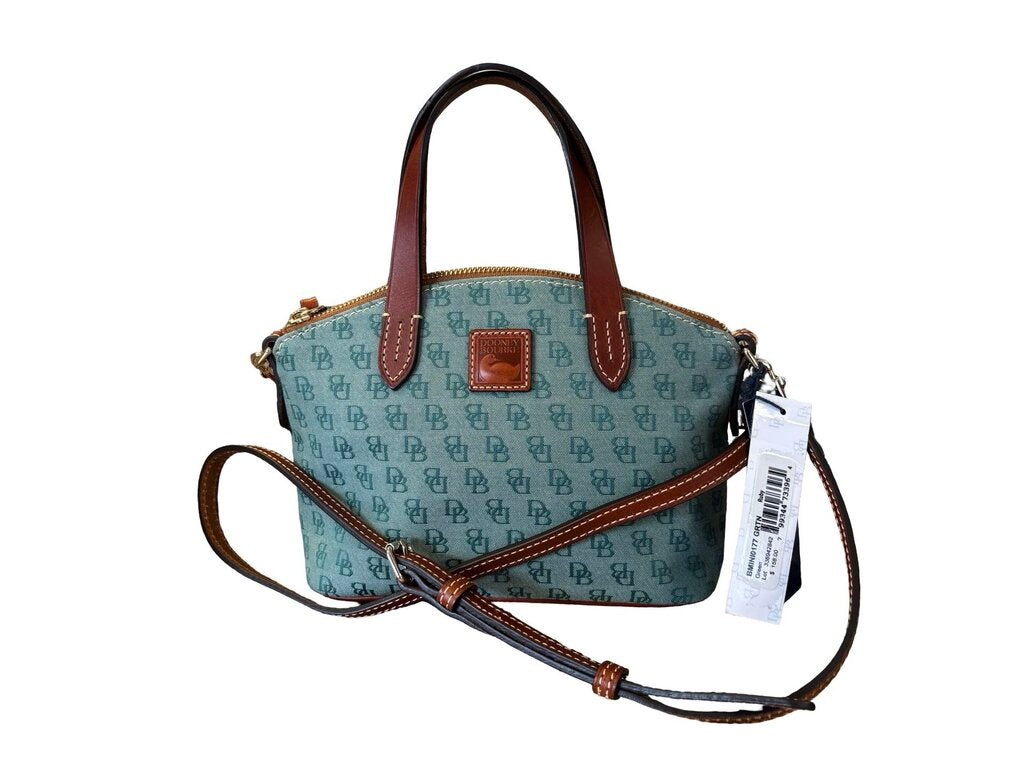 Dooney & Bourke Ruby Bag with Shoulder Strap Women's Designer Handbags green/tan