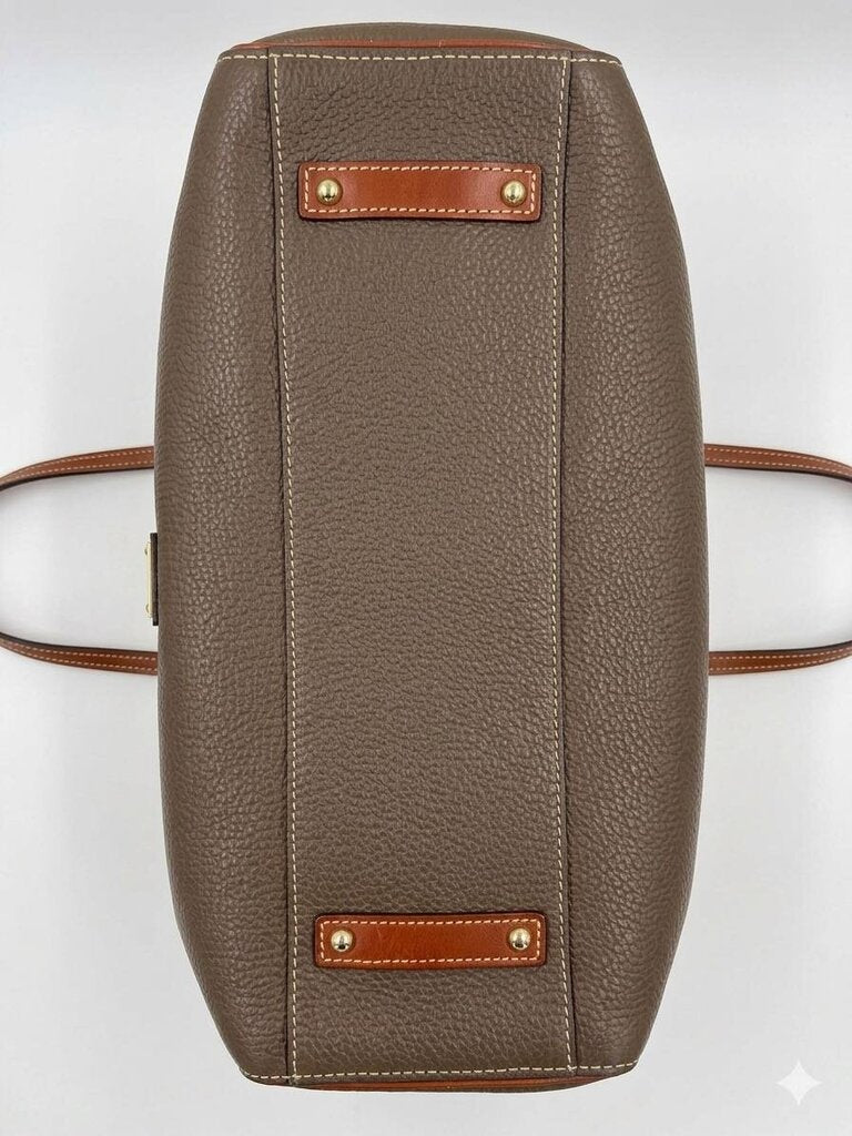 Dooney & Bourke Large Pebble Grain Cotton Lining Women's Designer Handbags Large brown