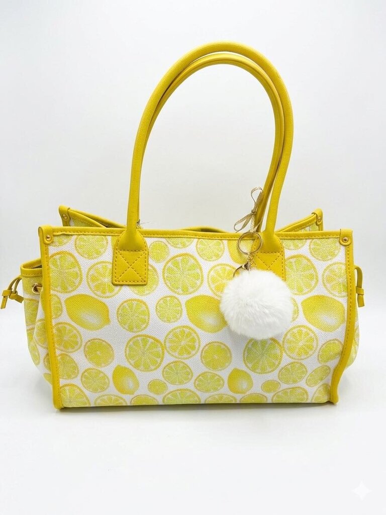 Dooney & Bourke Dooney & Bourke Lemon Print Handbag Women's Designer Handbags yellow