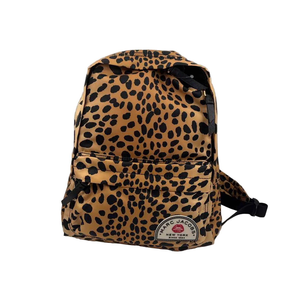 MARC JACOBS Tan & Black LEOPARD Print Nylon BackPack