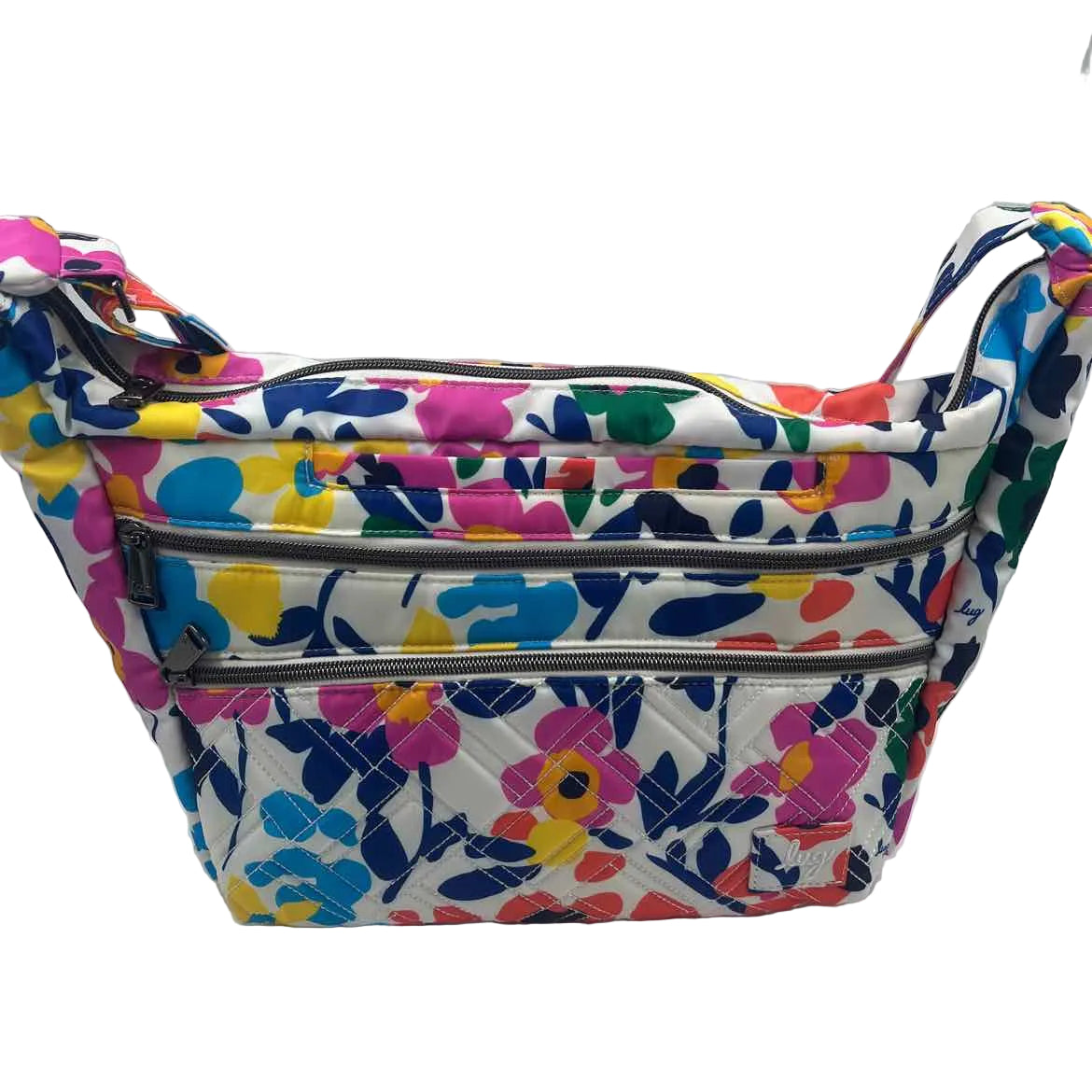 LUG Floral & Multi WILDFLOWER BRIGHT TROOPER Crossbody Purse